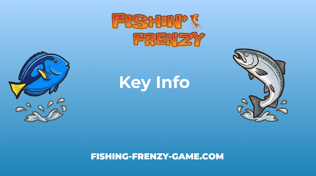 Fishin Frenzy Game Key Info